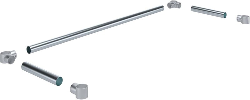 AmGood Cross Bar and Connector Set (for Table 18" x 48") - Image 2